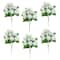 14" UV Resistant Artificial Hydrangea Bushes, 6ct.